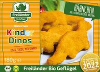 Hähnchen Kinder Dinos, Bio, tiefgefroren, 4 Kartons/Gebinde