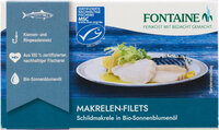 Makrelen-Filets ohne Haut, Schildmakrele in Bio-Sonnenblumenöl