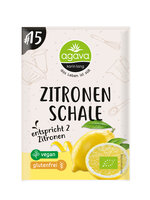 Zitronenschale, gerieben