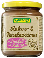 Kokos- <(>&<)> Haselnussmus mit Dattel und Kakao