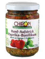 Hanfaufstrich Paprika-Basilikum