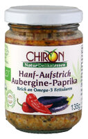Hanfaufstrich Aubergine-Paprika