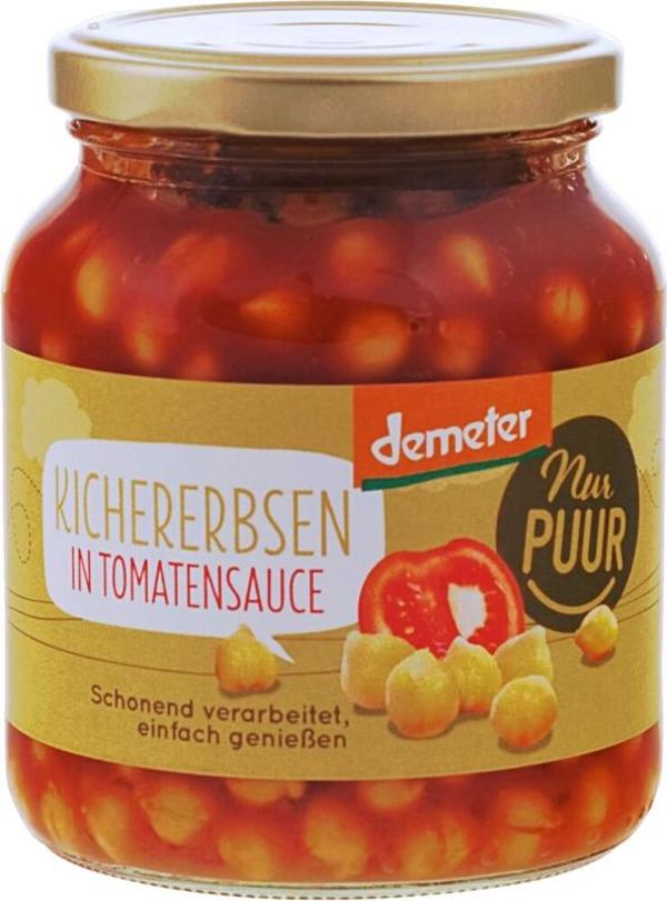 Produktfoto zu 6 Gläser _ Kichererbsen in Tomatensauce