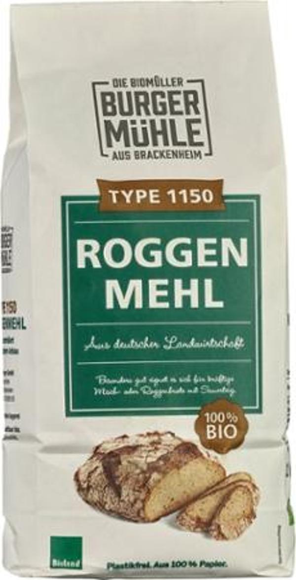 Produktfoto zu Roggenmehl 1150 1kg von Burgermühle