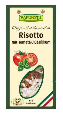 Risotto mit Tomaten und Basilikum