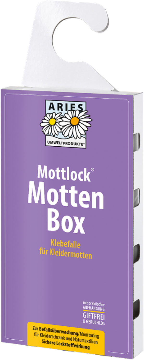 Produktfoto zu Mottlock Mottenbox - Klebefallen für Kleidermotten