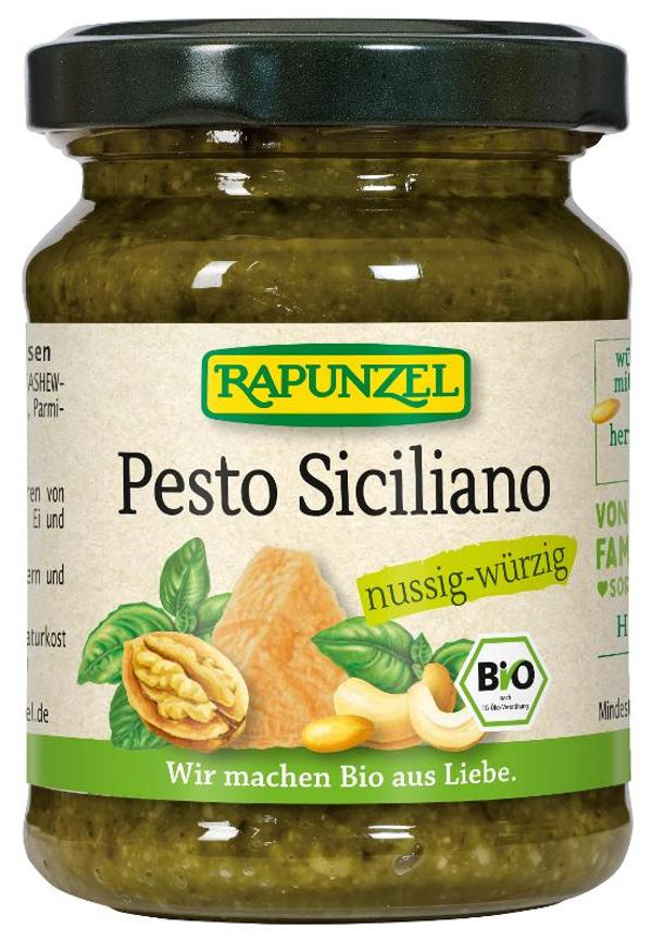 Produktfoto zu Pesto Siciliano mit frischem Basilikum