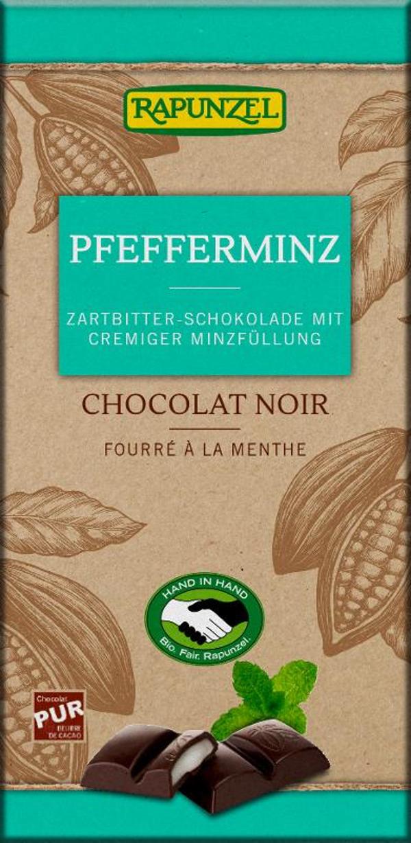 Produktfoto zu Zartbitter Schokolade mit Pfefferminze