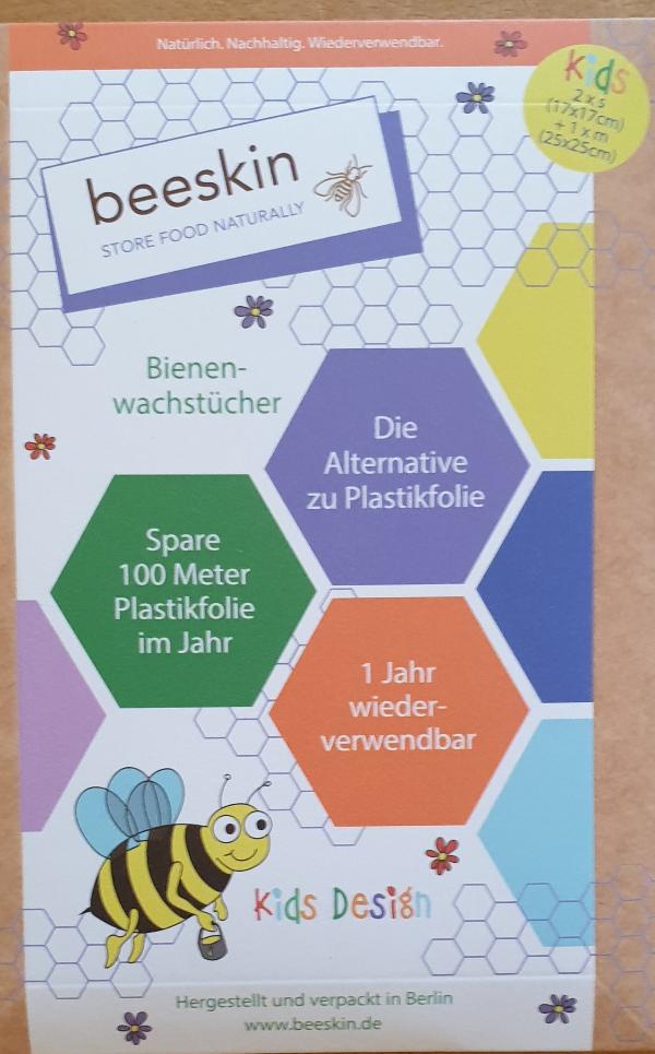 Produktfoto zu Bienenwachstuch 3er Kids Set