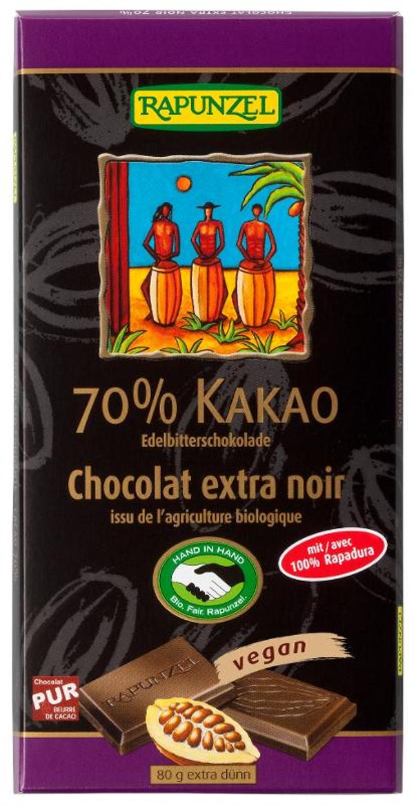 Produktfoto zu Edelbitterschokolade 70% Kakao