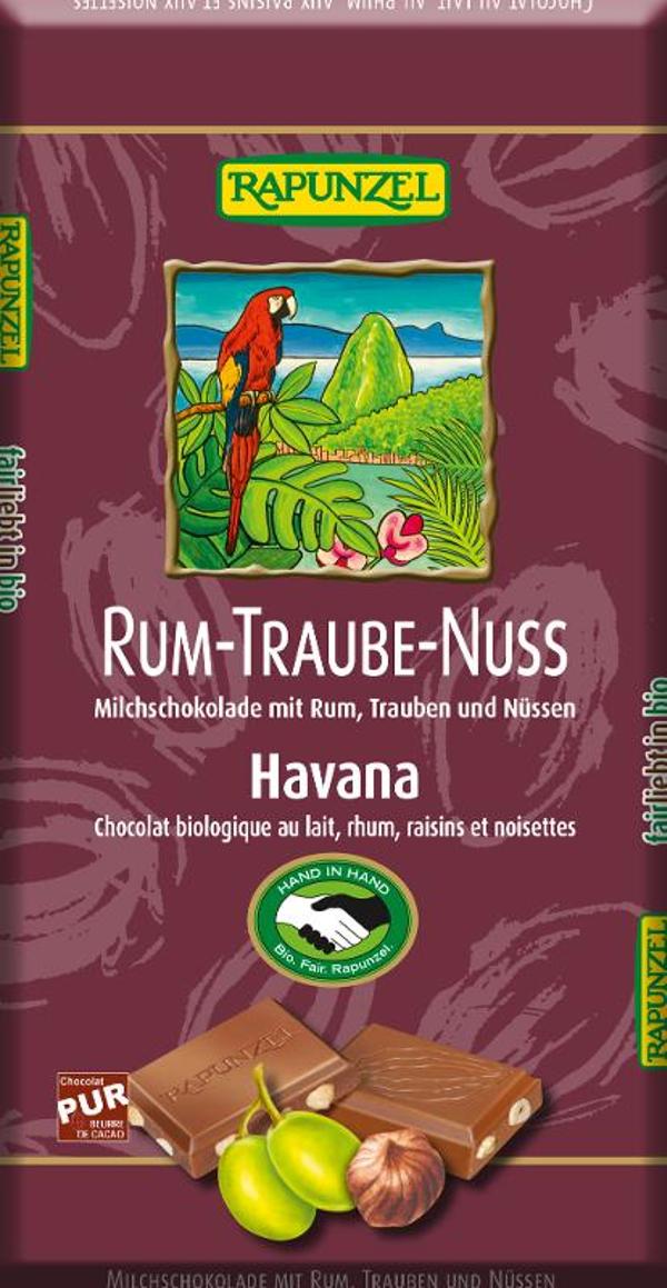 Produktfoto zu Vollmilchschokolade Rum-Traube-Nuss