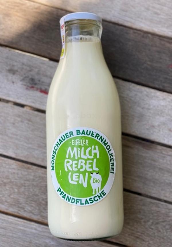 Produktfoto zu Monschauer Bauernmilch 1L Glasflasche