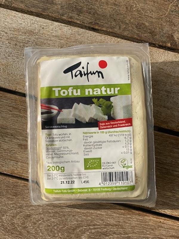Produktfoto zu Tofu Natur, Taifun  200g