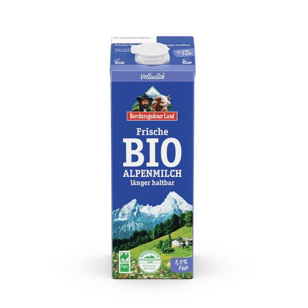 Produktfoto zu Alpenvollmilch 3,5% Fett 1l