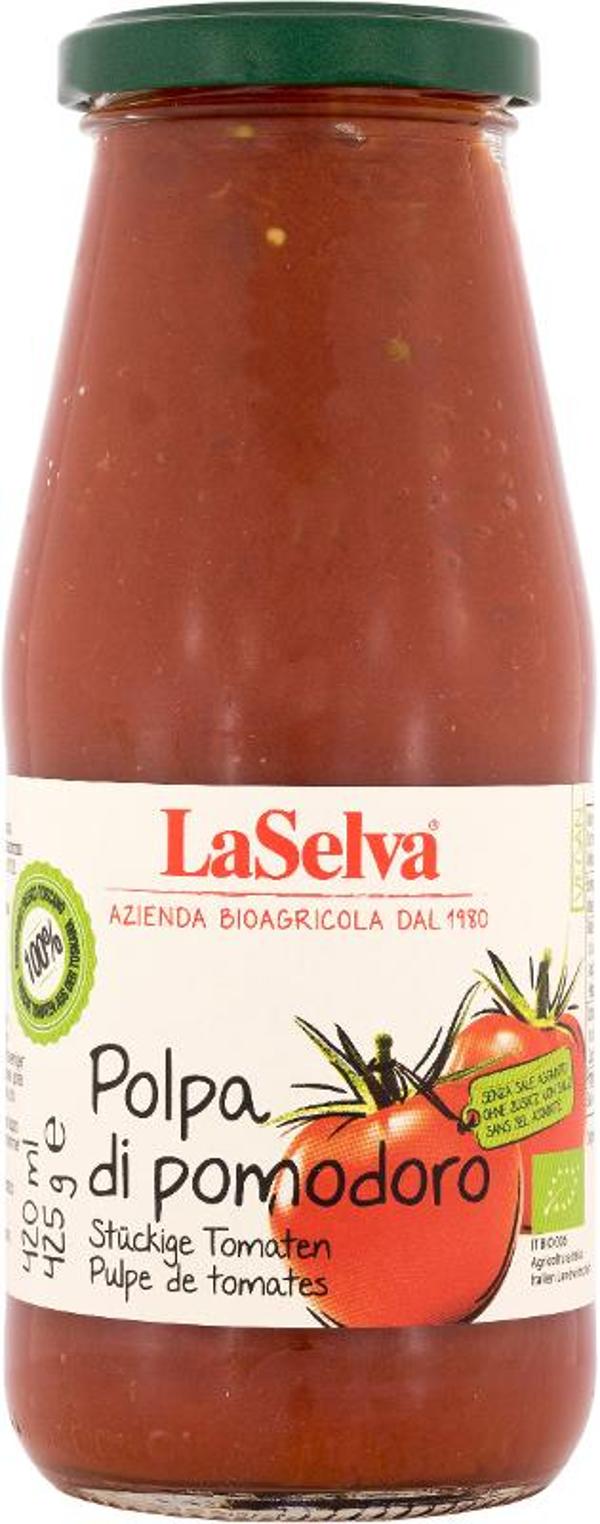 Produktfoto zu Polpa di pomodoro -Stückige Tomaten 425g