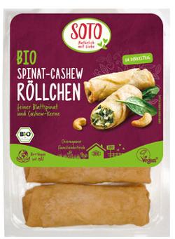 Spinat-Cashew-Röllchen (4 Stück)
