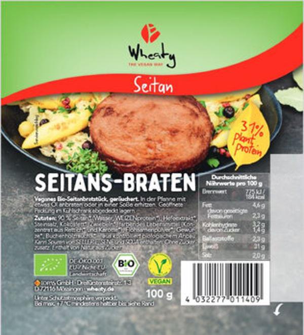 Produktfoto zu Veganer Seitans-Braten 100g