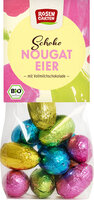 Vollmilch-Schoko-Eier mit Nougat gefüllt