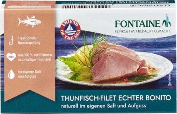 Produktfoto zu Thunfisch naturell im eigenen Saft 120g