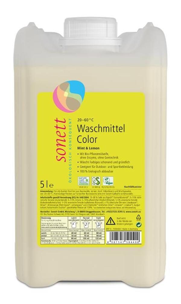 Produktfoto zu Waschmittel Color mit Mint&Lemon-Duft (flüssig) 5l