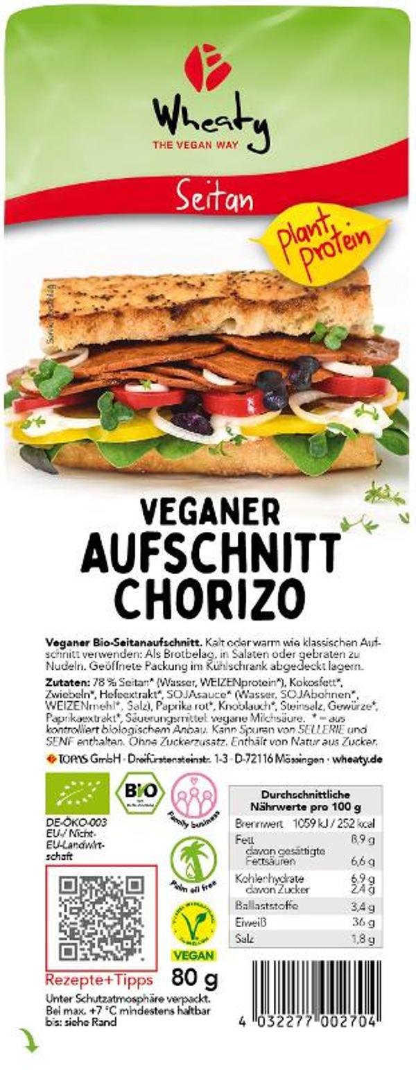 Produktfoto zu Veganslices Chorizo