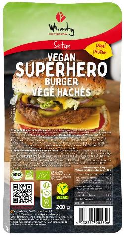 Superhero Burgerpatties vegan