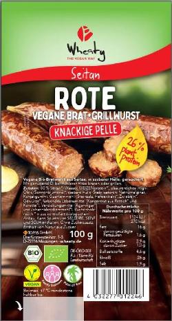 Rote Bratwurst vegan