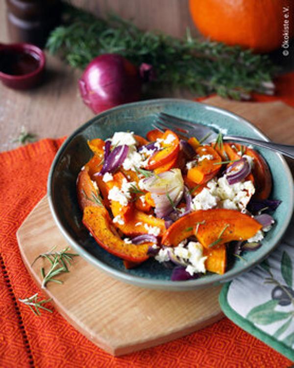 Produktfoto zu Ofenkürbis mit Feta