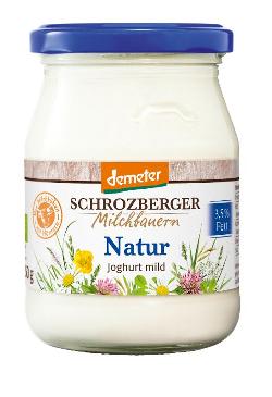 Joghurt natur gerührt im Glas