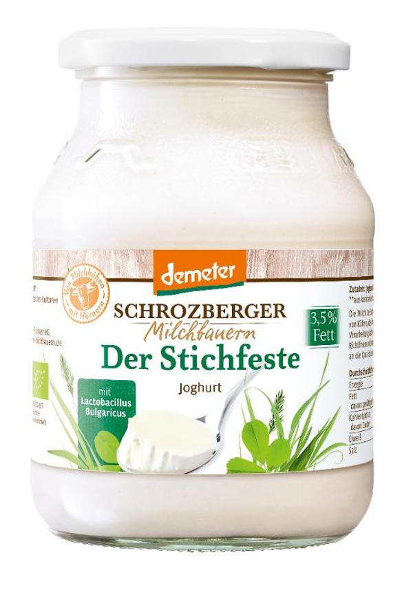 Produktfoto zu Joghurt natur stichfest aus Demeter-Milch 500g