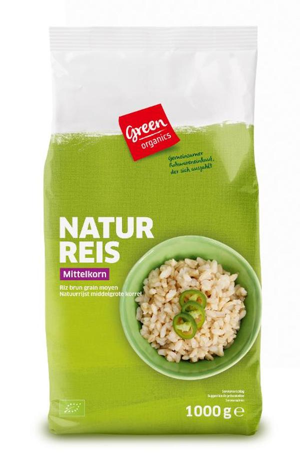 Produktfoto zu Reis mittellang GREEN 1kg