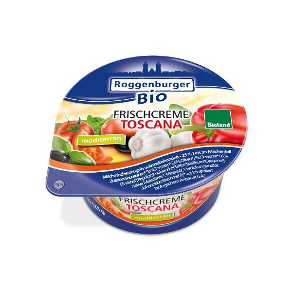 Produktfoto zu Frischcreme Toscana mit Tomate  Roggenburger