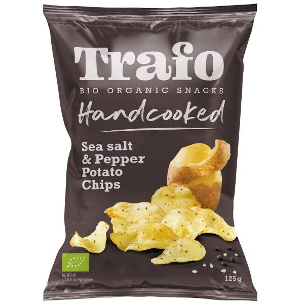 Produktfoto zu Chips Salz&Pfeffer, handcooked 125g vegan
