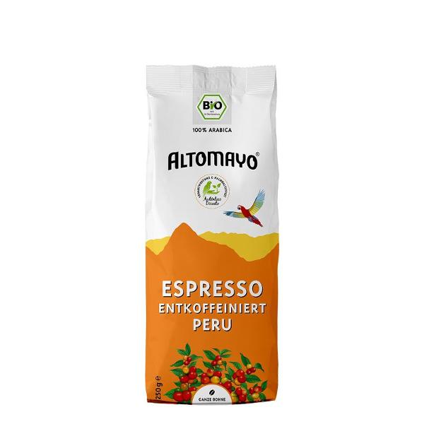 Produktfoto zu Espresso Bohnen entkoffeiniert 250g