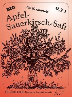 Apfel-Sauerkirsch-Saft 0,7l Flasche