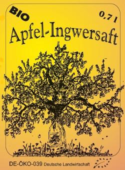 Apfel-Ingwer-Saft 0,7l Flasche