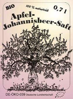 Apfel-Johannisbeer-Saft 0,7l Flasche
