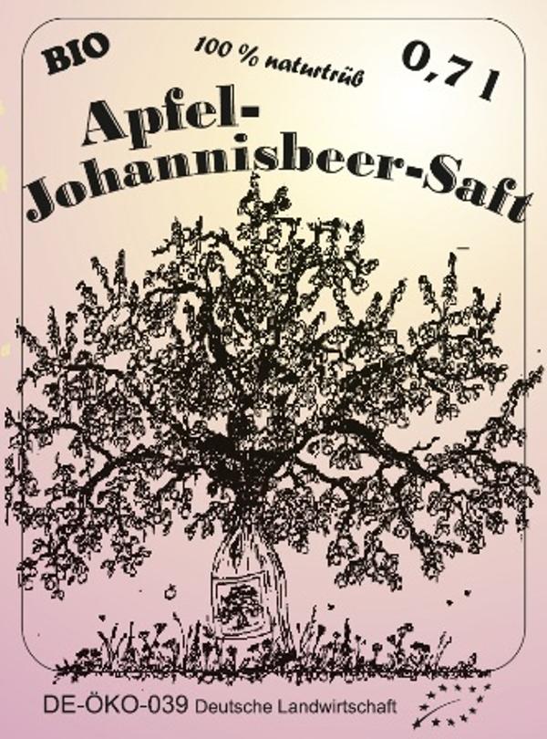 Produktfoto zu Apfel-Johannisbeer-Saft 0,7l Flasche