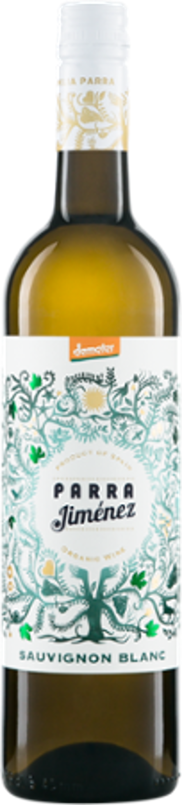 Produktfoto zu Kiste Sauvignon Blanc 'Parra' DO Demeter 6*0,75l