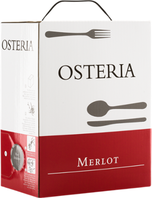 Produktfoto zu OSTERIA Merlot 2021 Bag in Box