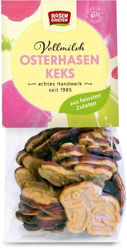 Dinkel-Osterhasen-Kekse mit Schokoseite 150g