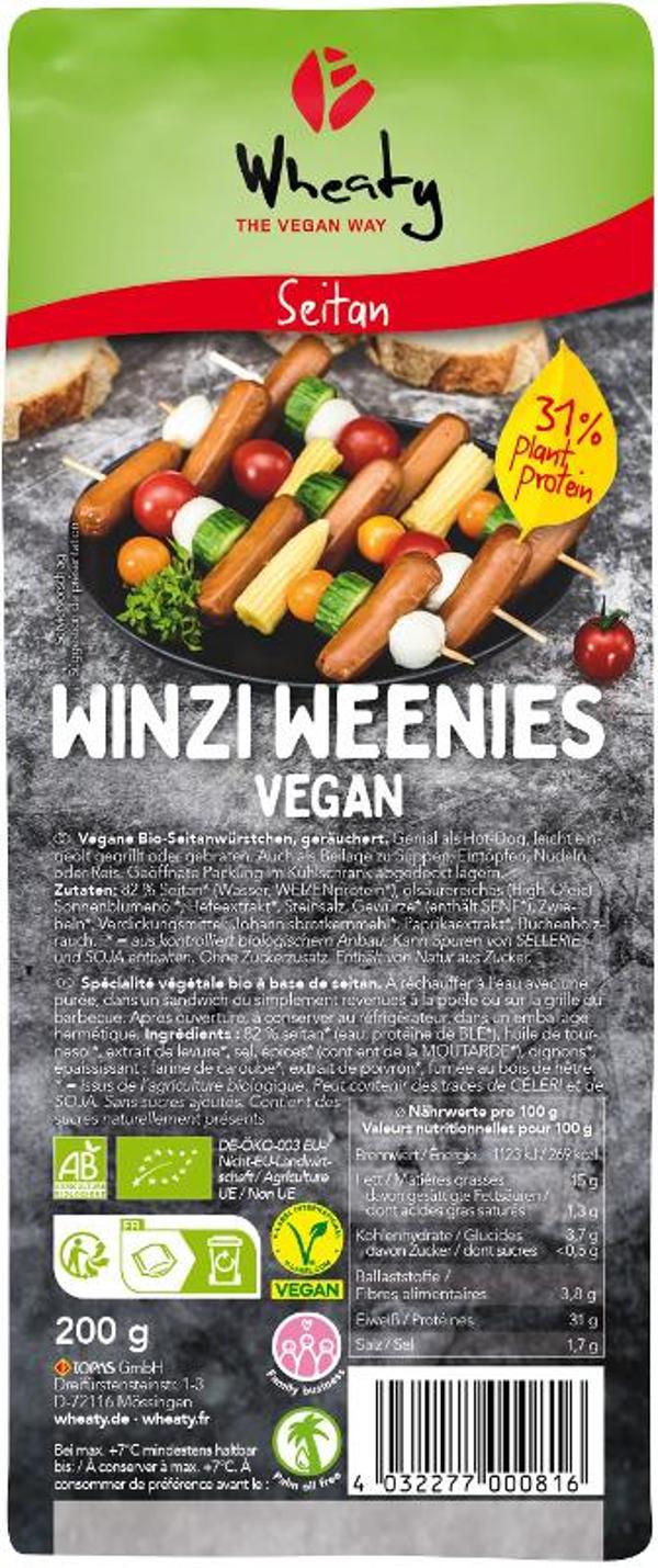Produktfoto zu Veganwurst Winzi-Weenies