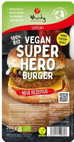 Superhero Burgerpatties vegan