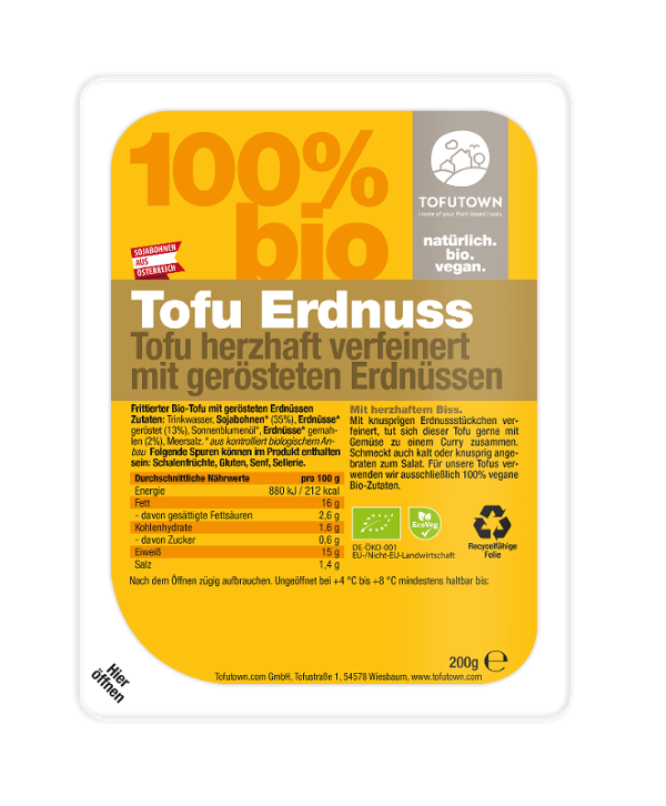 Produktfoto zu Erdnuss-Tofu