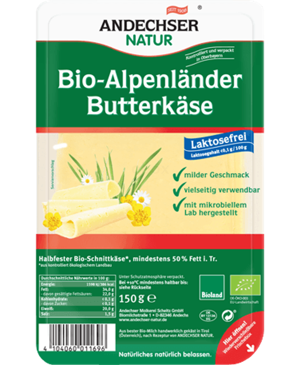 Produktfoto zu Alpenländer Butterkäse BIO