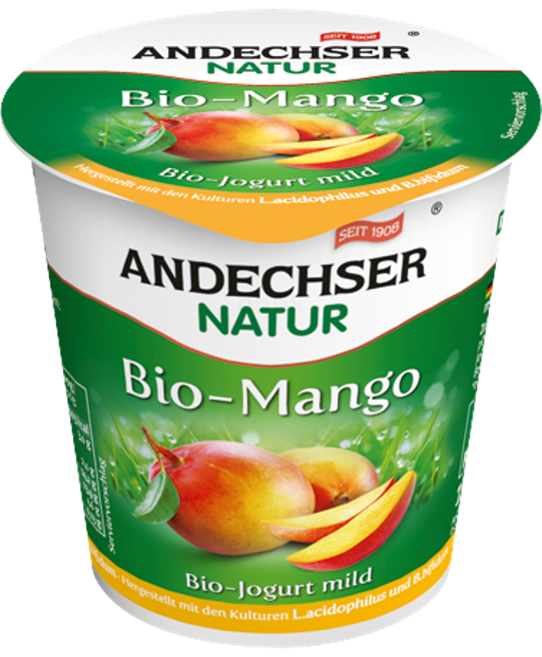 Produktfoto zu Joghurt mild Mango BIO, 150g