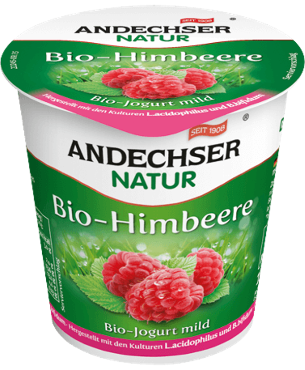 Produktfoto zu Joghurt mild Himbeer BIO, 150g