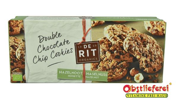 Produktfoto zu Doppelschoko Cookies Haselnuß