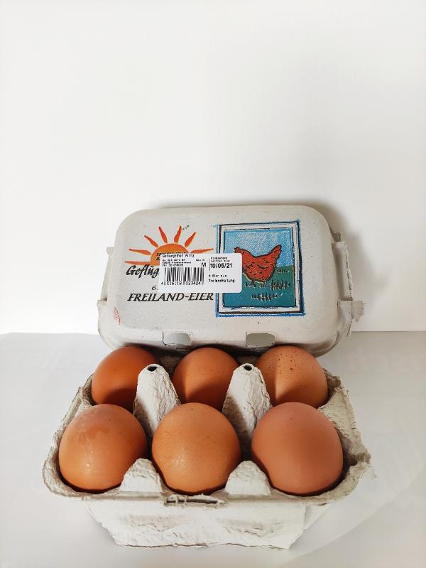Produktfoto zu Freiland-Eier  6er