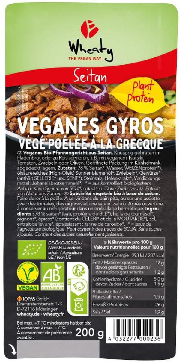 Produktfoto zu Wheaty Veganes Gyros